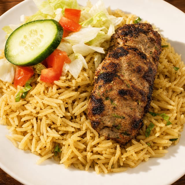 Chicken Seekh Kabob Wrap.